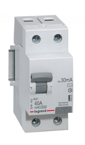 Residual Current Circuit Breaker (RCCB) Legrand RX3-ID 2P 40A 30mA AC